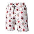 thumbnail image 4 of Goofa Maillots de Bain Imprimés Cœurs de Chat Mignons pour Hommes Été Séchage Rapide Short de Plage Maillots de Bain - Grand, 4 of 6