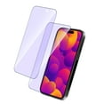 thumbnail image 2 of Blue Light Screen Protector Ultra Clear Corning Tempered Glass Film Full Coverage Anti Blue Light Free Scratch Case Friendly Compatible with iPhone 15 Pro Max 6.7'', 2 of 9