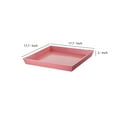 thumbnail image 5 of Wood and Leatherette Decorative Serving Tray with Raised Sides, Pink, 5 of 5