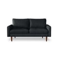 thumbnail image 2 of Enor Furniture Clairmont 70" Upholstered Fabric Sofa with Square Arm in Black, 2 of 19