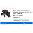 thumbnail image 2 of Engine Coolant Thermostat Housing Assembly - Compatible with 2010 - 2017 Jaguar XJ 5.0L V8 2011 2012 2013 2014 2015 2016, 2 of 2