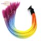 thumbnail image 3 of 60 Cm Decorar Gradiente Rampa Casco 12 Trenzas Ponytail Pelo Coletas Con Ventosa, 3 of 4