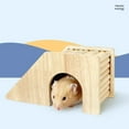 thumbnail image 5 of Hermit Crab Hideout with Ramp, Wooden Hermit Crab Climibing Toys, Aquariums Ladder Bridge Ramp Toy, Small Animals Habitat for Hermit Crab Hamsters Rat, Small Animals Tank or Cage Accessories, 5 of 8