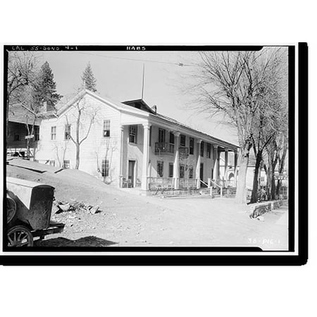 Historic Print, Italia Hotel, Washington Street, Sonora, Tuolumne County, CA, 16" x 20"