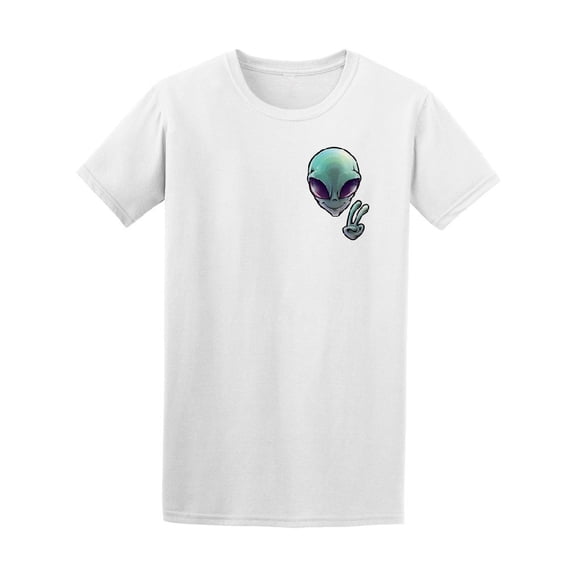 Peace Alien Sticker Tee Men's -Image by Shutterstock