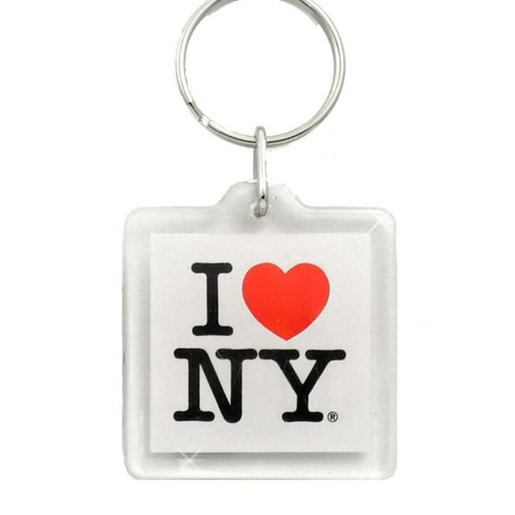 I Love NY Plastic Key Chain