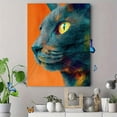 thumbnail image 4 of Realistic Russian Blue Cat Canvas Print Wall Art, Lifelike Pet Art for Living Room Bedroom Study Bar Office, 4 of 8