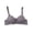 Gray, variant on Women's Solid Color Backless Bralette - Wireless Seamless Ribbed Bra for Everyday Wear, Sexy Comfort Lift & Anti-Sagging Support, No Underwire Full Coverage Underwear