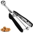 thumbnail image 1 of Mini cuchara extra para hornear,1 cucharadita / cuchara de galletas de 5 ml, cuchara de galletas de acero inoxidable 18/8 para hornear, cuchara de masa de galletas con agarre antideslizante (#110 25, 1 of 8