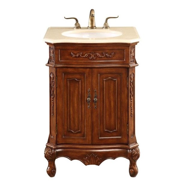 Beaumont Lane 2 Door 24" Single Bathroom Vanity in Brown