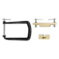 thumbnail image 3 of Bunblic Classical Guitar Bridge Clamp Guitar Bridge Install Clamp Luthier Tool Quick Fastening Metal Fixture Clip Bridges Repair Tool with accessories, 3 of 8