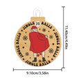 thumbnail image 3 of Puntoco Adornos de cuenta regresiva para Navidad, mini adornos de madera para colgar en el árbol de Navidad, decoración de Adviento para cuenta regresiva para Navidad, amigos y familiares, 3 of 9