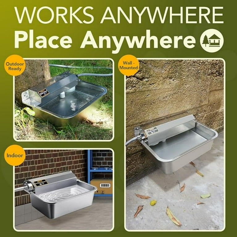 Water Dispenser for Dogs Gallons, 304 Stainless Steel Dog Water