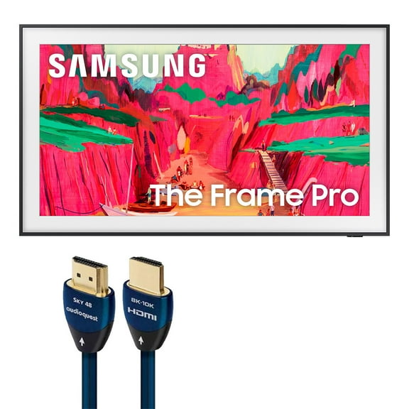 Samsung LS03FAW 65 Inch 4K The Frame PRO TV with AudioQuest SKY 3m HDMI Cable