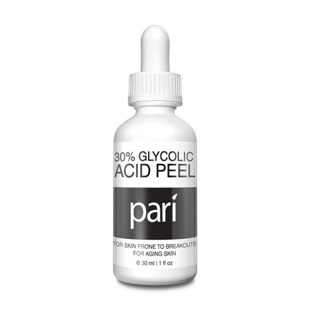 - GLYCOLIC ACID PEEL 30% Chemical Peel Enhanced with Retinol and Green Tea Extract to fade Acne, Scars, Age spots, Wrinkles, Fine lines, Freckles, Hyperpigmentation and rejuvenate skin - 1 fl oz 30mL
