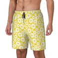 thumbnail image 2 of Fotbe Daisies Flowers Men’s Swim Trunks Quick Dry Swim Shorts Board Shorts with Mesh Lining-Small, 2 of 9