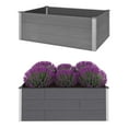 thumbnail image 1 of vidaXL Garden Raised Bed WPC 150x100x54 cm Grey, 1 of 5