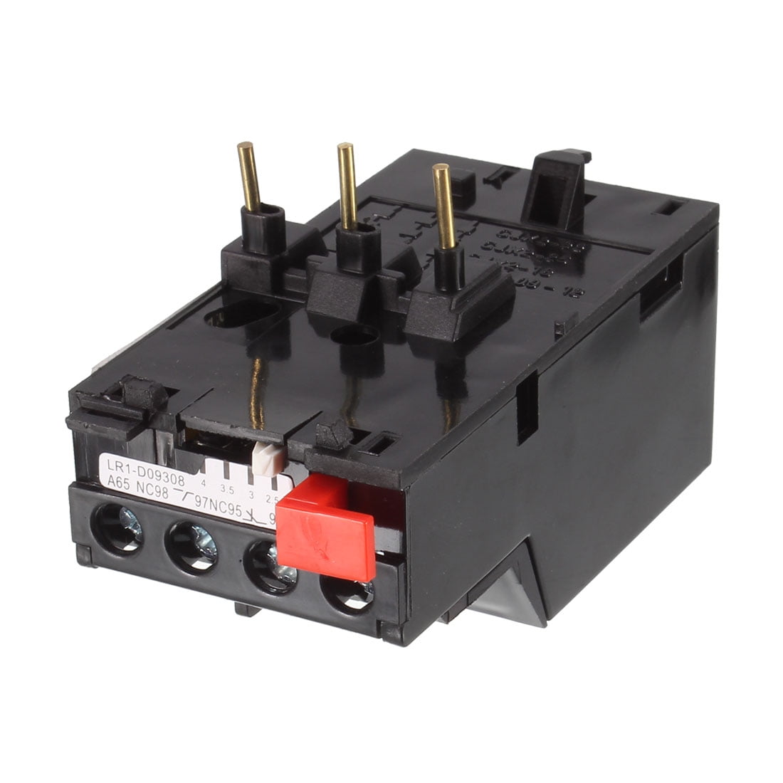 2.54A Adjustable 380V 3 Pole Motor Thermal Overload Relay 1NO 1NC