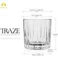 thumbnail image 4 of LEMONSODA Premium Double Rocks Whiskey Glasses - Set of 6 Cocktail Glasses - 12oz, 4 of 8
