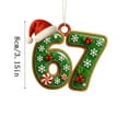 thumbnail image 3 of 67 Christmas Ornament, Funny 67 Ornament Decor Christmas Tree Hanging Ornaments,Six Seven Ornament, 67 Decorations Meme Grandkid Birthday Gift Xmas Holiday Home Decor (G), 3 of 3