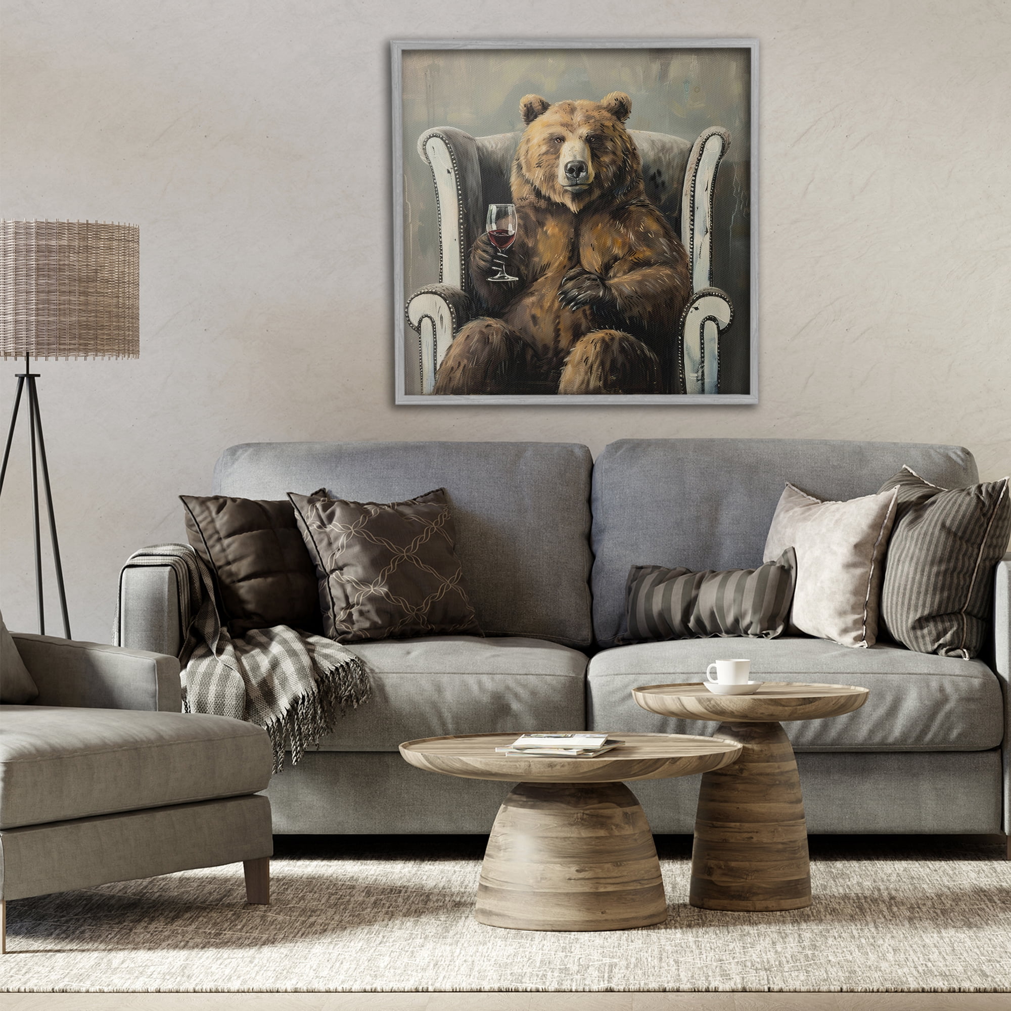Stupell Industries It Was A Rough Day Gray Framed Giclee Art, design by Tina LeCour