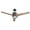 Brushed Nickel+Walnut-3, variant on VAGIZM Ceiling Fan 52'' With Light: Modern Remote Control Fans Downrod Mounted - Quiet Reversible DC Motor - Light Memory Function for Patio Dining Room Outdoor Indoor