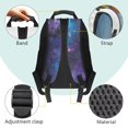 thumbnail image 6 of KUIFORTI Galaxy Purple Wolf Children's Backpack 17 Inch Fashion Kids School Bookbag with Laptop Compartment for Elementary Middle Back to School Gifts for Boys, 6 of 7