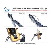 Tamper Proof Key Ring 4 Dia. (9 cm) 10 Pack