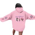 thumbnail image 4 of Moonsky Sudadera con capucha de moda para mujer de la cantante pop Dem/0n HUNTR/X con jersey corto, suave y cómoda, top de manga larga para uso informal en primavera, otoño e invierno. (Rosa L), 4 of 5