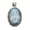 Dendritic Opal, variant on Pure 925 Sterling Silver Pendant For Men Women, Genuine Dendritic Opal Cabochon Oval White Gemstone Unique Handcrafted Pendant For Her Him
