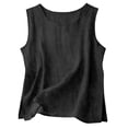 thumbnail image 6 of Shadoumai Women Cotton Linen Tank Tops Loose Fit Casual Sleeveless Summer Linen Shirts Lightweight Gauze Crewneck Camisole 2026, 6 of 6