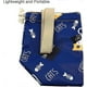 thumbnail image 5 of Mini bolsa de almuerzo reutilizable, pequeña y bonita, con cordón, ideal para niñas y mujeres, con diseño de gato azul., 5 of 5
