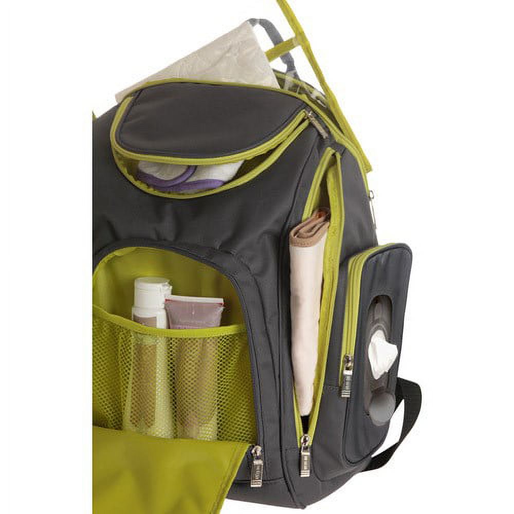 BB Gear Spaces and Places Backpack Diaper Bag, Gray - image 3 of 4