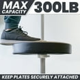 thumbnail image 4 of Synergee Gray Magnetic Barbell Collars Locking 2" Weight Clamps, 4 of 6