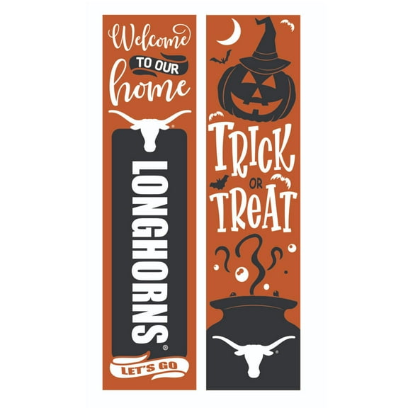 Texas Longhorns 47" Double Sided Halloween Leaner Fan Sign
