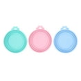 thumbnail image 1 of 3Pcs Silicone Pet Can Covers Fresh Keeping Can Lids Universal Cat Food Can Covers, 1 of 8
