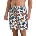 thumbnail image 2 of Balery Cute Butterfly Traje de Baño Estilo Hawaiano para Hombre, Shorts de Secado Rápido con Bolsillos-Small, 2 of 6