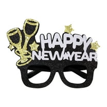 SSNTSY Happy New Year Glasses Glitter 2026 Eyeglasses New Years Eve Glasses for Family Party Decorations Holiday Favors