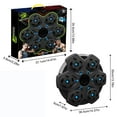 thumbnail image 3 of Music Boxing Machine for Kids and Adults,Bluetooth Wall Mounted Punching Pad,Rhythm Lights&Two-Player Battle Home Gym Equipment,Sport Toys Gifts for Men Boy Girl Teen 6,7,8,9,10+ Year Old (Black), 3 of 7