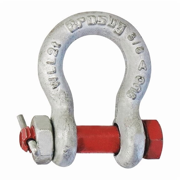 Crosby Anchor Shackle,3/8" Body Sz,Painted 1021015