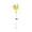 Yellow, variant on RXIRUCGD Solar Garden Lights, Ground Inserted Lights, Courtyard Lights, Floral Sway Light Solar Light Outdoor Waterproof for Garden Patio Pathway Decoration