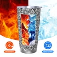 thumbnail image 6 of Cauagu Black Leopard Pattern 20oz Tumbler,Stainless Steel Vacuum Insulated Tumbler with Lid Insulated Coffee Mug Thermal Cup with Splash Proof Sliding Lid-Straw Two-piece Set, 6 of 8