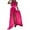 Hot Pink, variant on Elegant Dresses for Women Midi Dresses for Women Daily Slim Shift Dress Long Dress Sleeveless Cold Shoulder Solid&Print Split Hem Drawstring Casual Dress