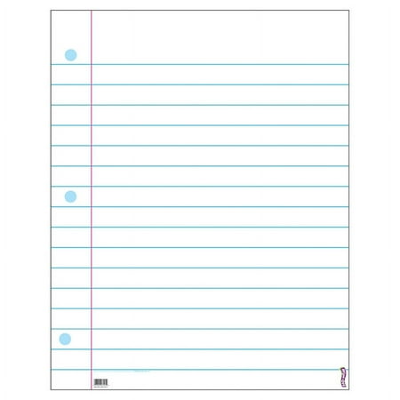 Notebook Paper Wipe-Off Chart, 22" x 28" | Bundle of 10 Each