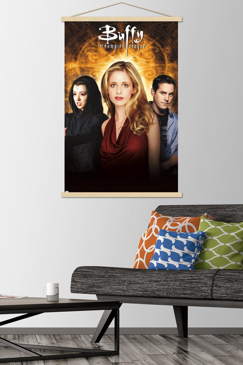 Buffy the Vampire Slayer - Season 6 One Sheet Wall Poster with Wooden Magnetic Frame, 22.375" x 34"