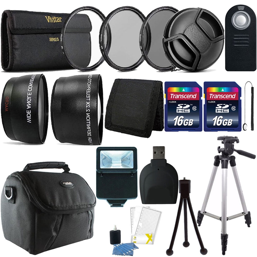 Canon T2I Accessory Saver Kit 58mm Wide Angle Lens + 58mm 3 Piece Filter Kit + 8GB SDHC Memory + Accessory Saver Bundle