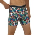 thumbnail image 4 of Saiise Mario Men's Underwear Boxer Briefs Cotton Trunks Short Leg Underwear (S-XXL), 4 of 7