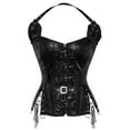 thumbnail image 1 of Grebrafan Corset Burlesque pour Femmes, Bustier de Fête, Haut Black S, 1 of 1
