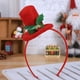 thumbnail image 4 of Naiovety Diadema con forma de sombrero de Navidad, banda para el pelo roja, tocado de hojas verdes, accesorios de estilo de diario, Kits de decoración para fiestas Sombrero formal, 4 of 6