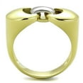thumbnail image 3 of TK1915 - Two-Tone IP Gold (Ion Plating) Stainless Steel Ring with No Stone Size 6, 3 of 4